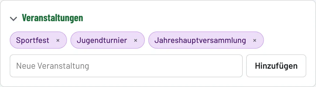 Veranstaltungen